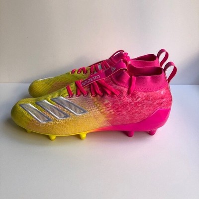 pink youth football cleats